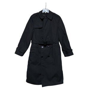 Y2K American Apparel Mens Trench Coat 38L All Weather Removable Padded Lining